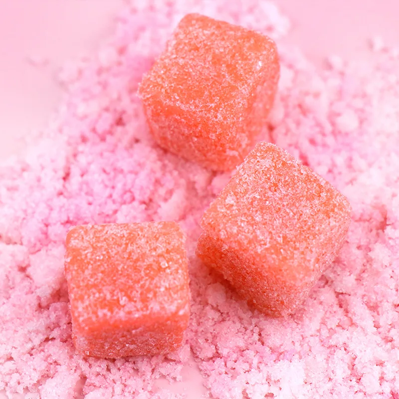 2022 OEM Custom Private Label Lavender Fruit Sugar Cubes Body Scrub Best Natural Organic Bath Exfoliant SPA Whitening Body Scrub