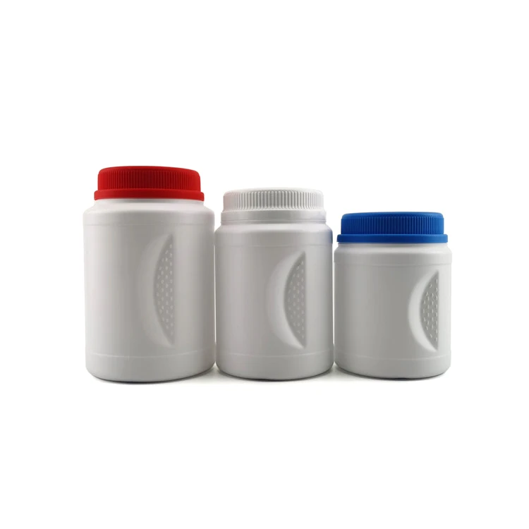 Wholesale HDPE 1L 1.5L  2L 2.5L Refillable White Food Grade Plastic Protein Supplement Jar Storage Container