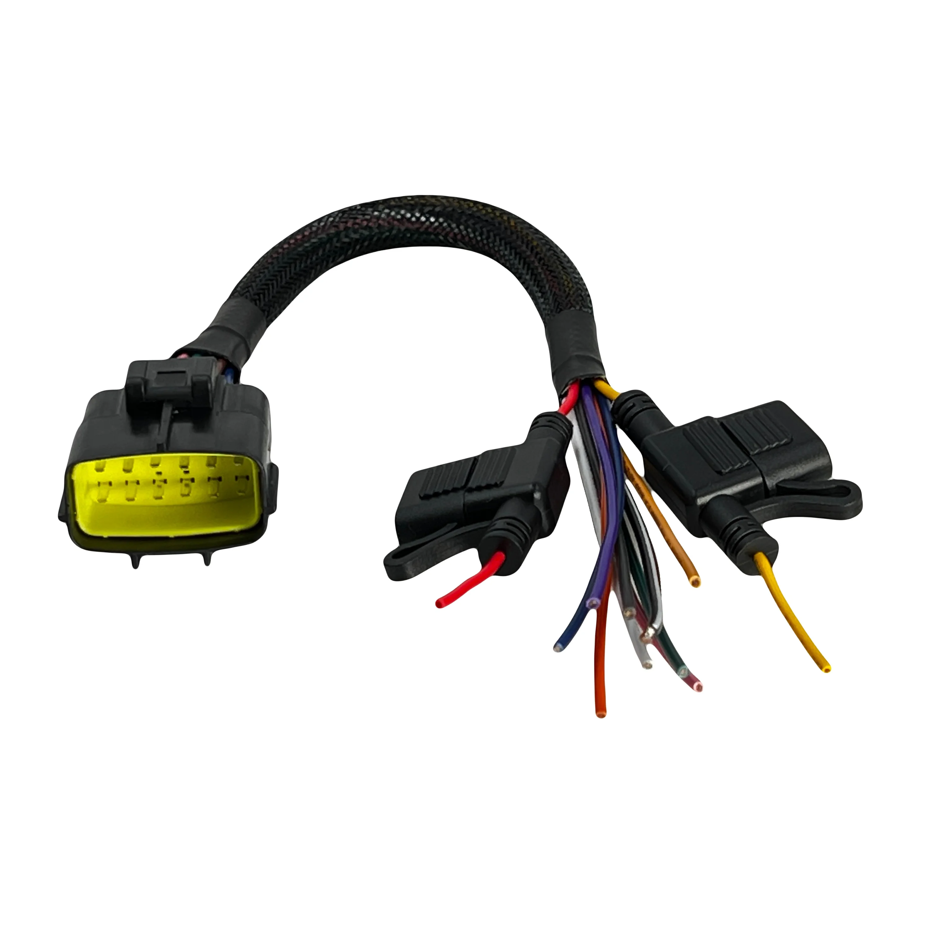 AOTAI Customize Wiring Harness Equivalent TE 12PIN Connector Wire Harness with Fuse Custom Cable for Automotive Diagnostic