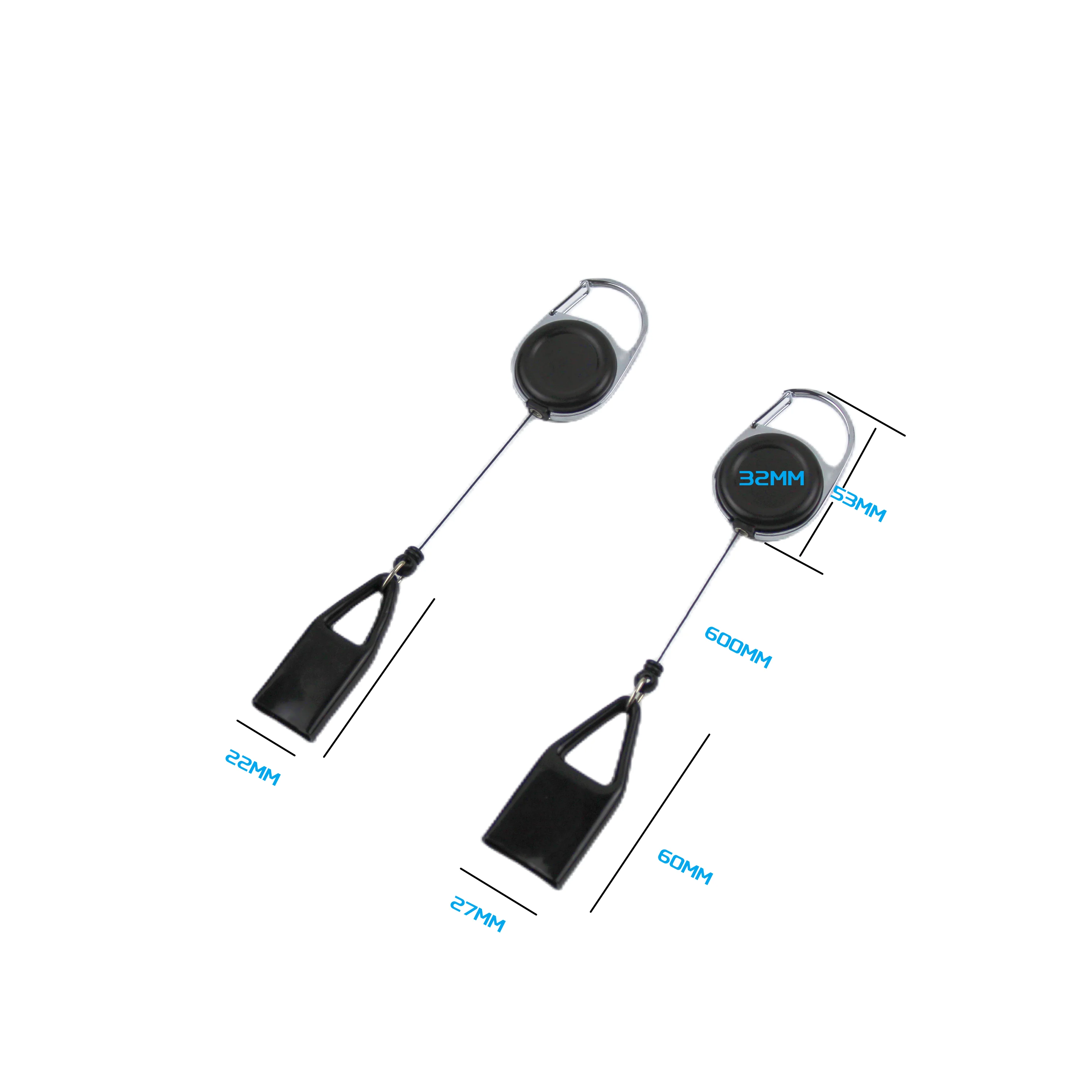 Bestom  Custom Retractable Keychain Badge Reel Lighter LEash Clipper Pen Holder  with Belt Clip for Outdoor Activiry Accessories