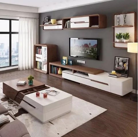 Italian Luxury Design Modern New Model Wood Space Saving Folding Lift Top Adjustable Tea Coffee Tables Living Room Furniture