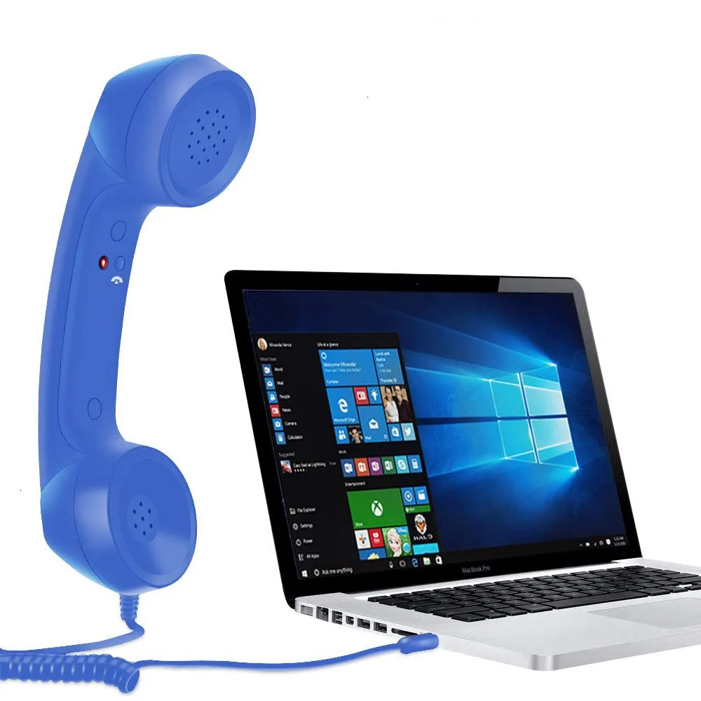 Разъем 3,5 анти-излучение приемник мобильного телефона гарнитура синий