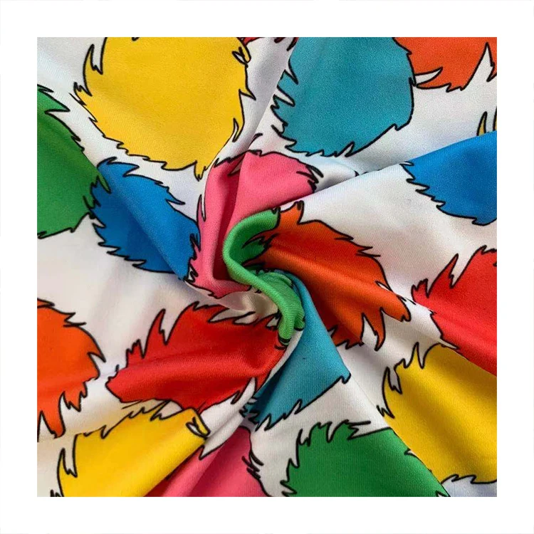 
Custom Winter Clothes DBP Printed Jersey 250GSM Double Brush Fabric For Clothes 