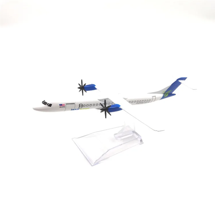 16cm 1/400 Scale Malaysia Maswings Propeller ATR-72 Diecast Alloy Airplane Model