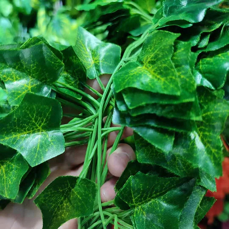 hot selling Artificial Ivy Garland Green Leaf Vines Grape Garland Cheap Hanging Plant Vine