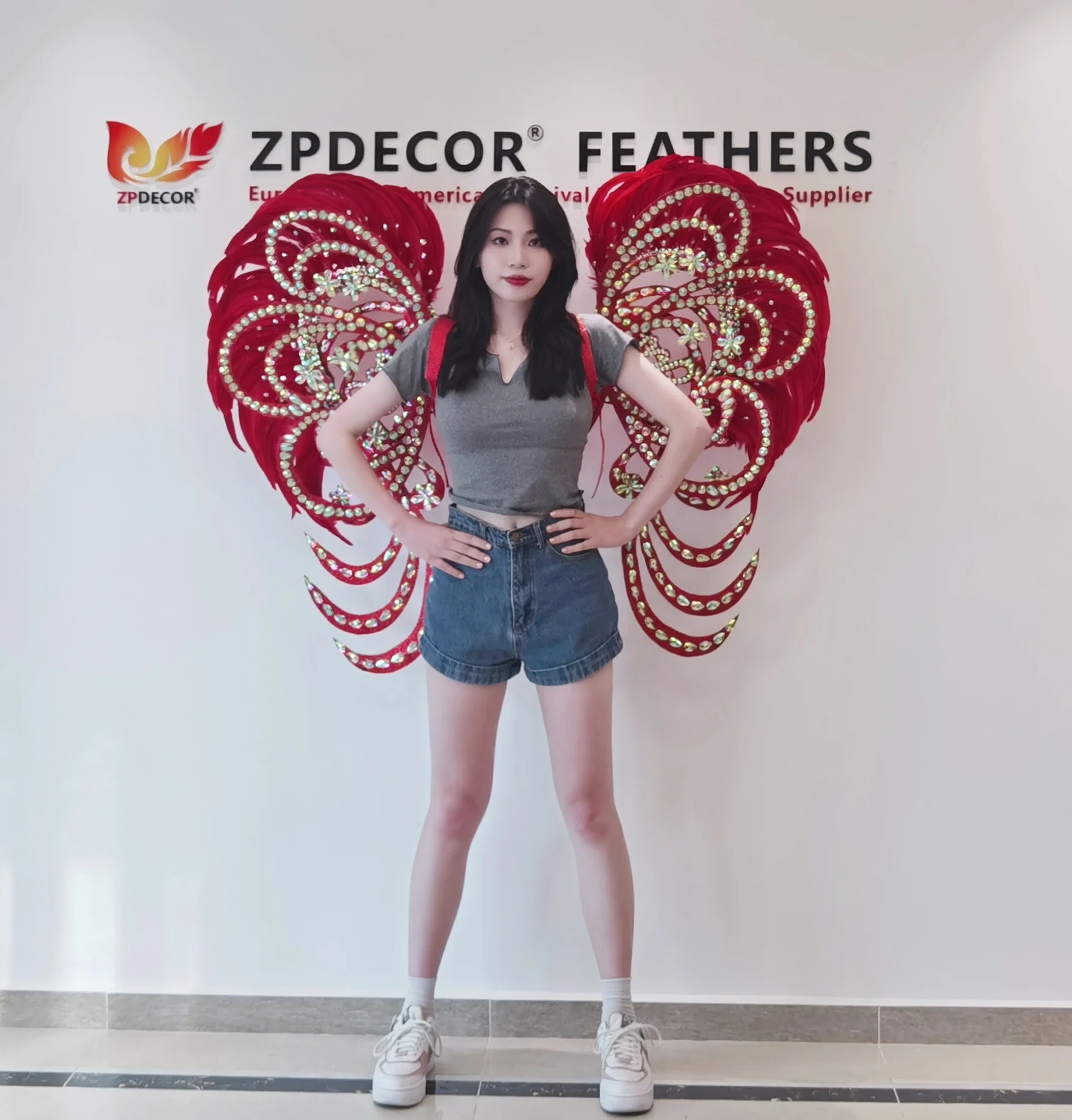 Фабрика ZPDECOR блестящий карнавальный костюм самбы из страусиного пера