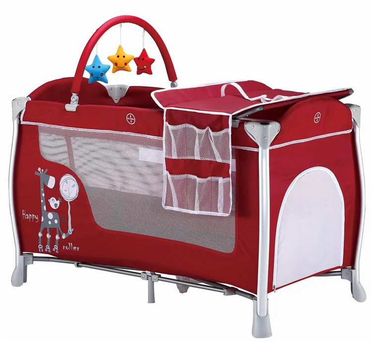 
High quality 2 Layers travel cot bed for european standard 