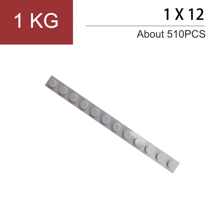 1KG DIY Customized Blocks Building Bricks Thin 1x12 Educational Assemblage Construction Toys for Children Compatible With 60479