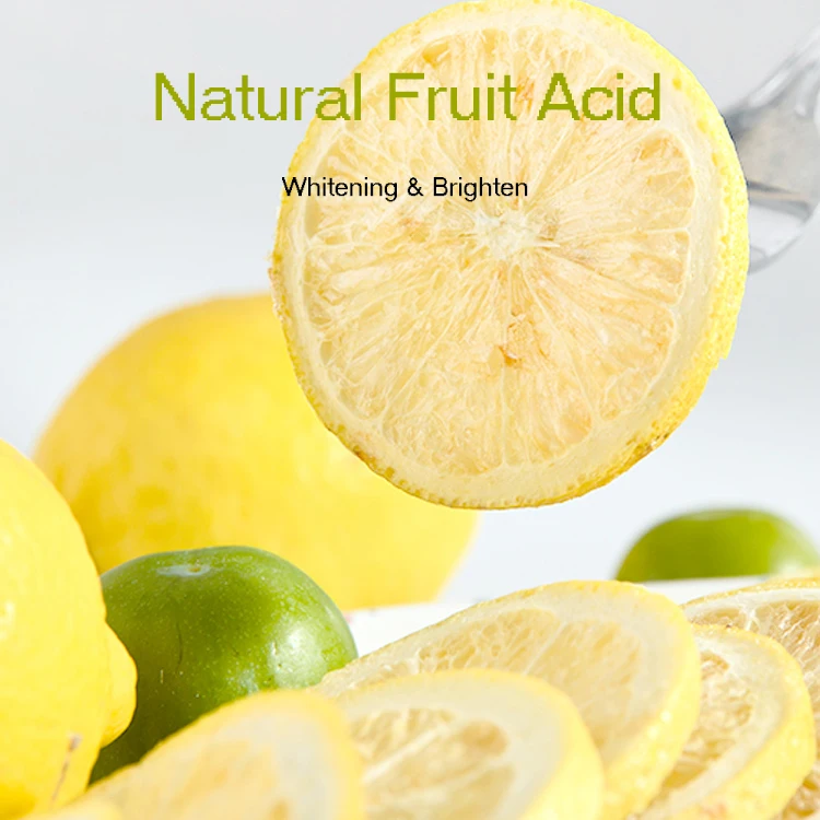 Natural fruit acid whitening, moisturizing and brightening lemon hydrosol