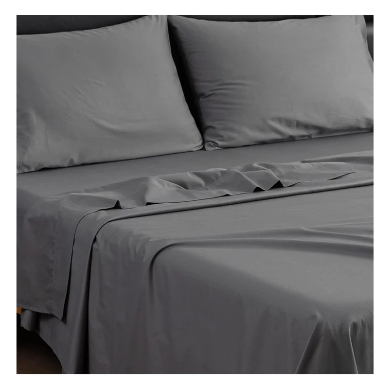 Роскошные хлопчатобумажные комплекты постельного белья 600 с 400 нитями однотонные тканые простыни в клетку окрашенные