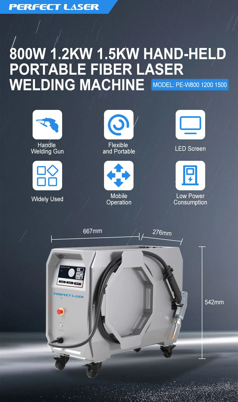 Perfect Laser Air Cooling 800W 1.2KW 1.5KW Mini Portable Laser Welding and Cutting Machine Small Handheld