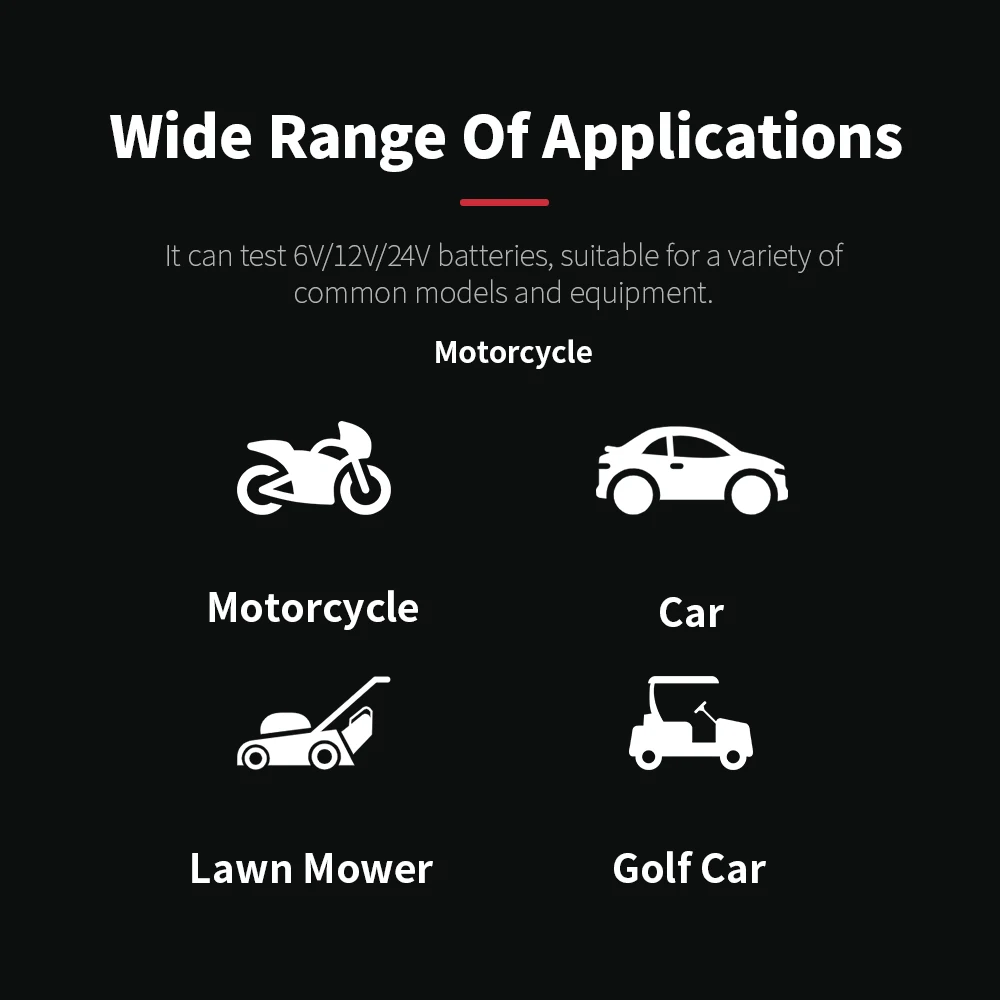 BM550 6V 12V 24V 100-2000A CCA Capacity Digital Car System Tool Battery Analyzer Truck Motorcycle Automotivo Auto Battery Tester