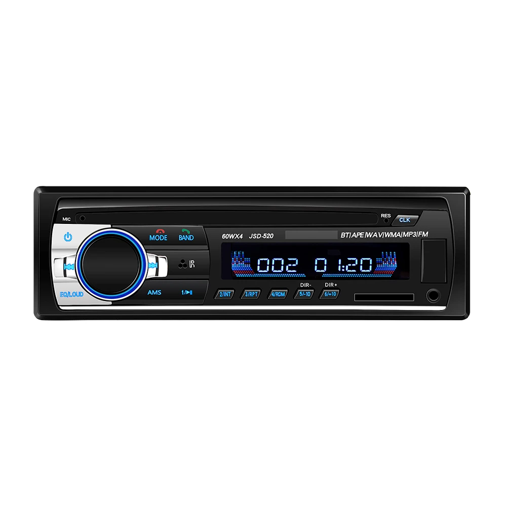 SHENGTU Car Radio Stereo Player Mp3 1din Digital Bt Player 60wx4 Fm Radio Stereo Audio With In Dash Aux Input Jsd520