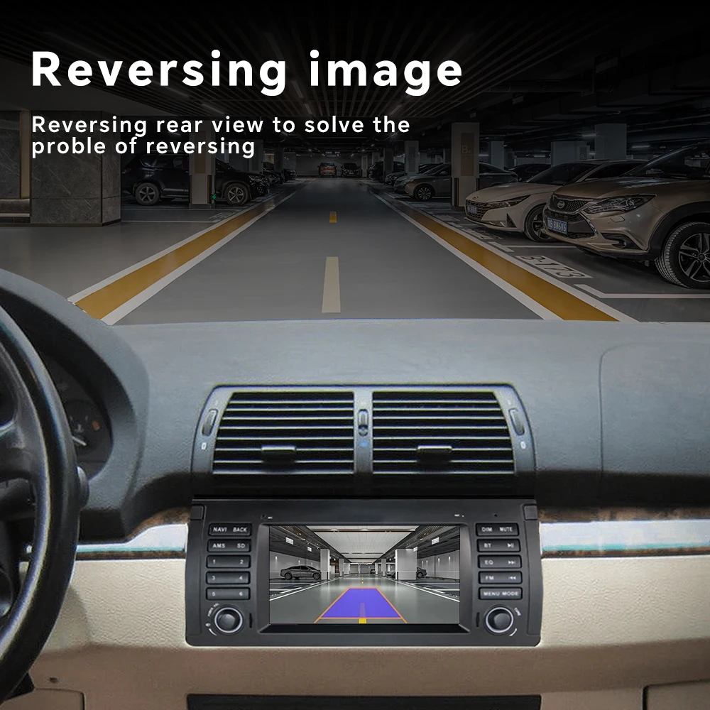 7Inch Android AUTO Carplay Car Multimedia Radio Bluetooth Gps Navigation For BMW X5 E53 5 series E38 E39