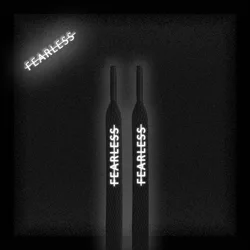 Match AJ sneakers shoelaces white blue pink black reflective color FEARLESS shoelaces