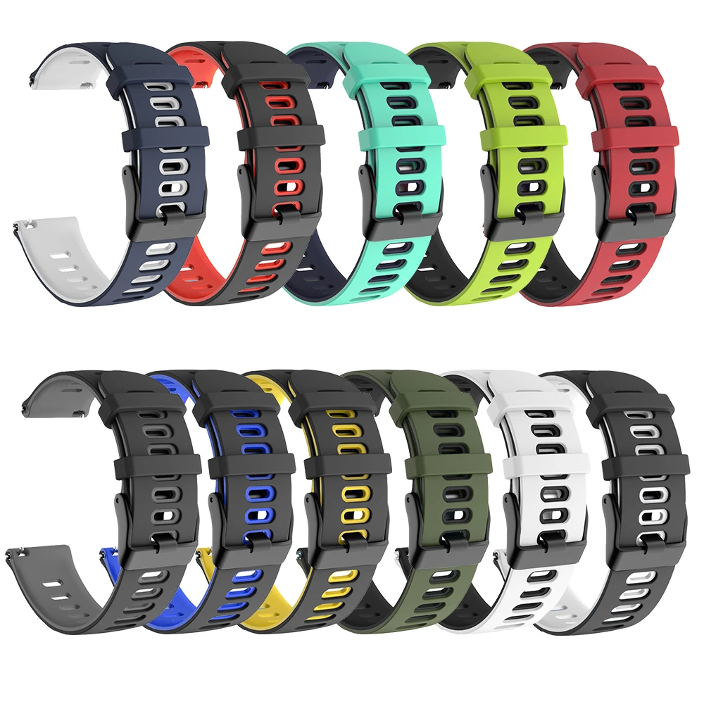 Ремешок силиконовый для Xiaomi Amazfit GTR 3/4 GTS 2e 20/22 мм