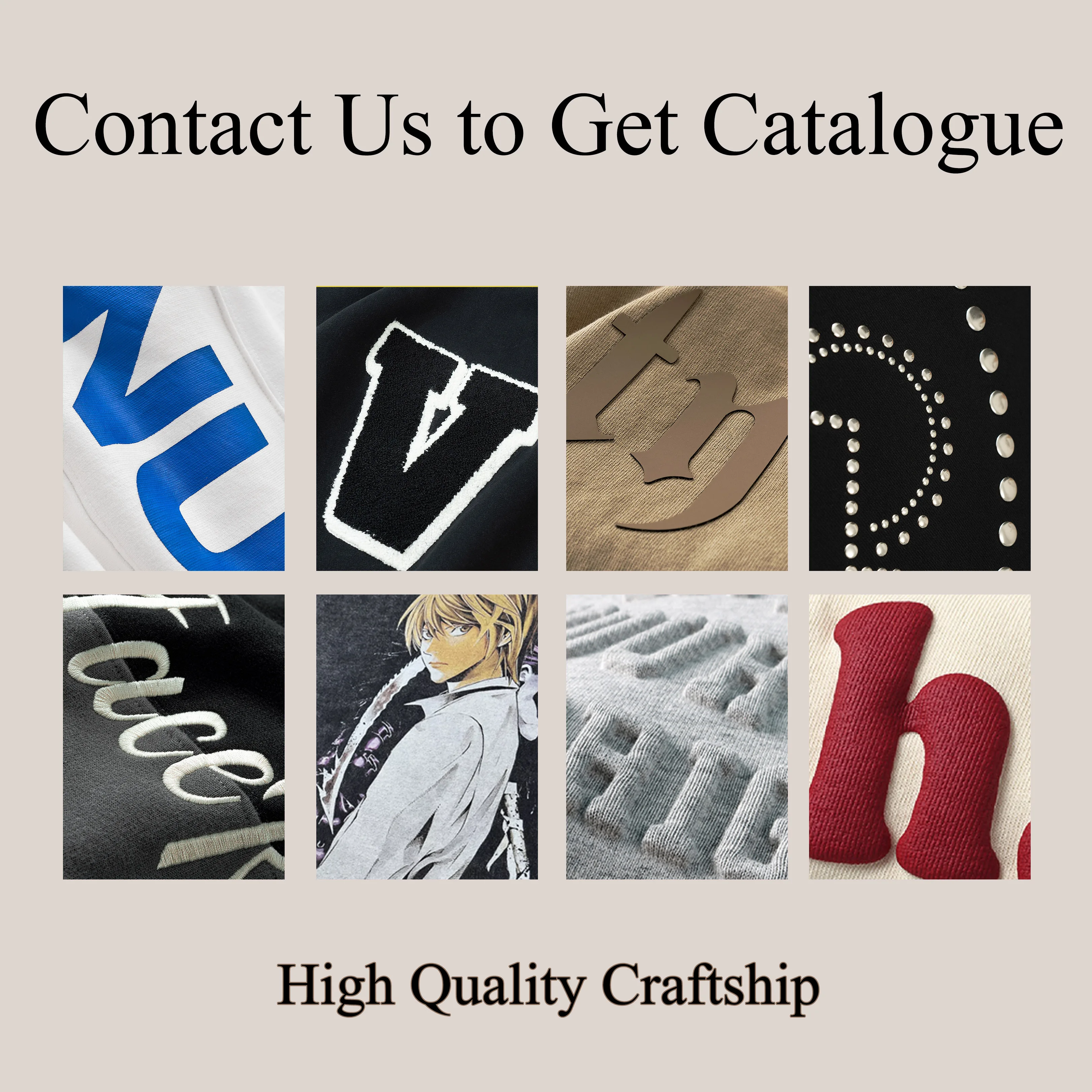 Blank Cotton Sweatsuit Unisex Puff Foam Print Men Custom Tracksuit Oversize Hoodie and Loose Sweat Pants