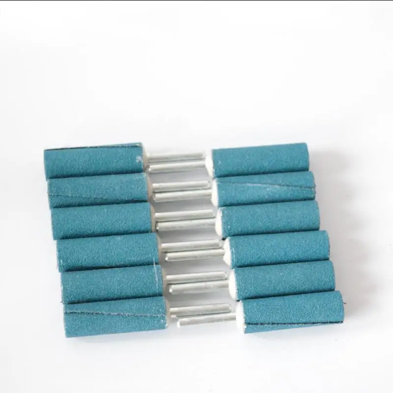 6mm shank abrasive mounted zirconium stone sand cloth grinding head  sandpaper roll with handle abrasive tool polishing