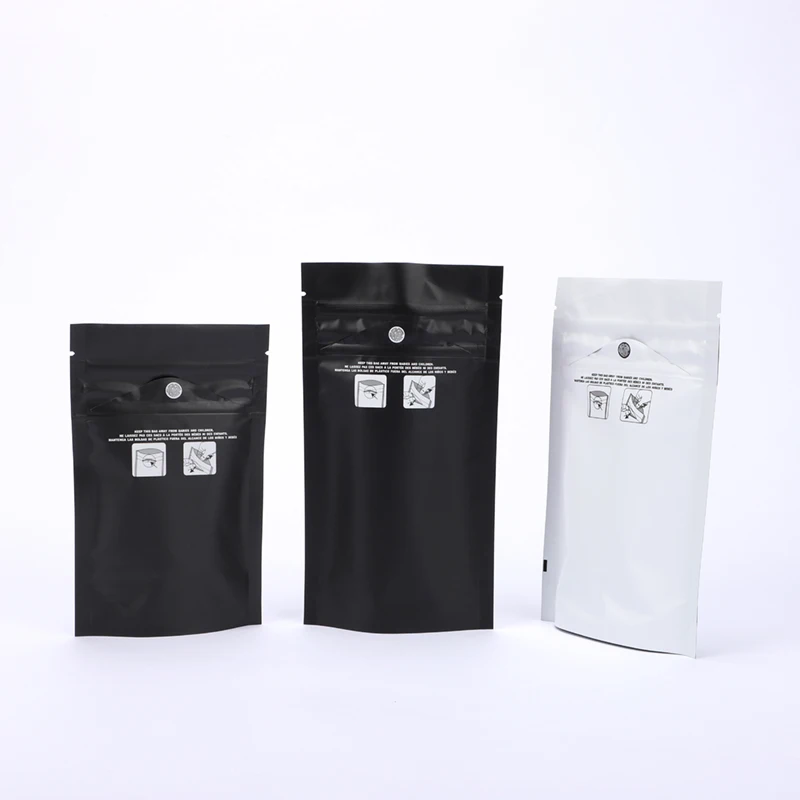 Ready to Ship smell proof child resistant food exit mylar zipper bag in stock may Custom printed