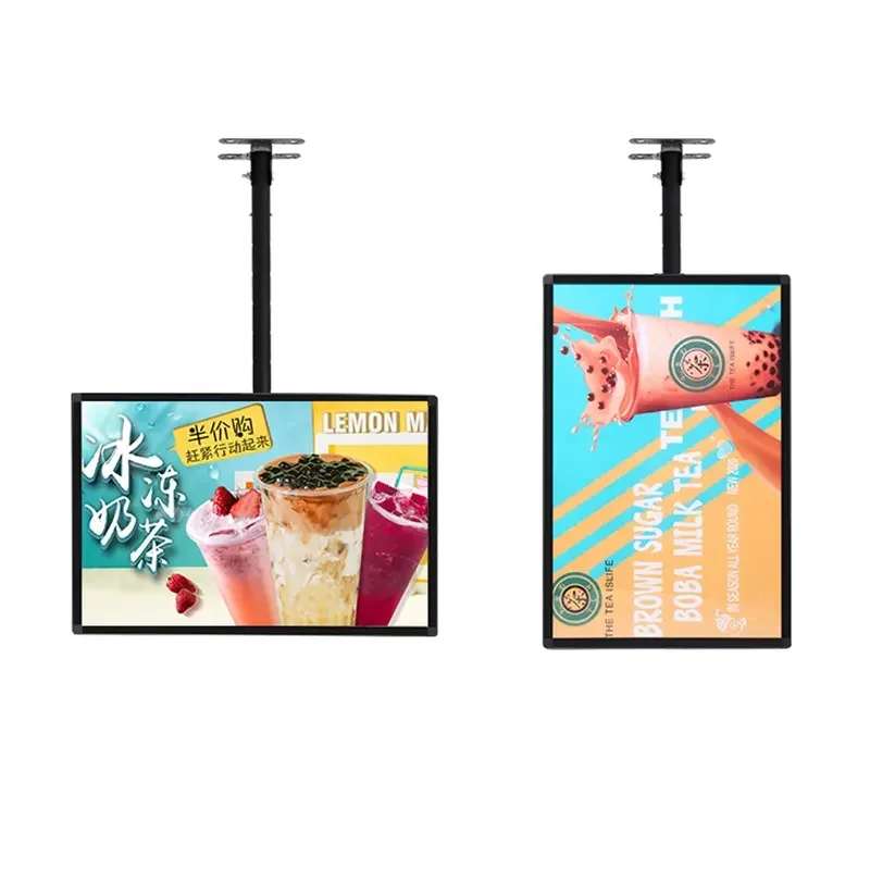 Cinema Cafe Menu Board Led Light Poster Slim Light Box Hanging Ceiling Advertising Light Box