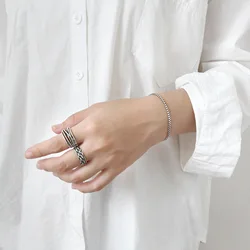 925 Sterling Silver Bracelets Vintage Chain Bracelets For Women