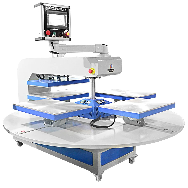 Factory Support Size Customized Best Four Station Heat Press Machine For Clothes T-Shirt