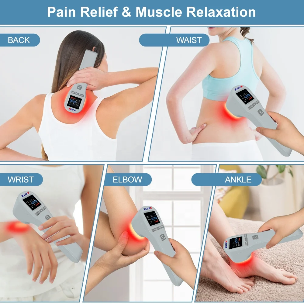 Cold Laser Therapy Vet Device for Pets 4x808nm Red Light Therapy Devices for Pain Relief Home Light Therapy for Dogs Cats Horses