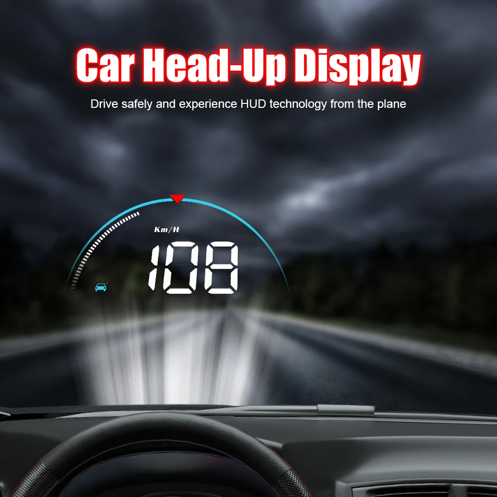 Hot Sale Hud M8 3.5 Inch Obd Diagnostic Tool Gps Speedometer Odometer Car Window Projector Car Heads Up Display