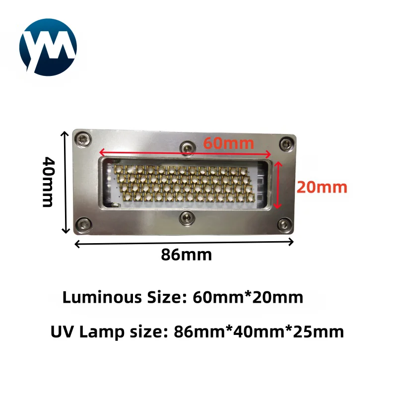 Factory Customized 150W Water Cooled 365nm UV Curing Lamp for Printing Machine