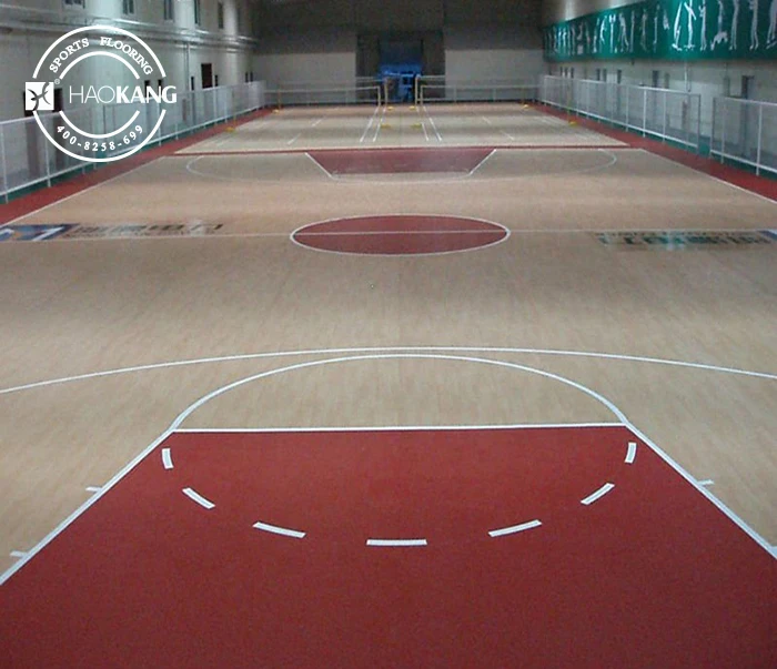 
Indoor Roll wooden Basketball court floor mat 
