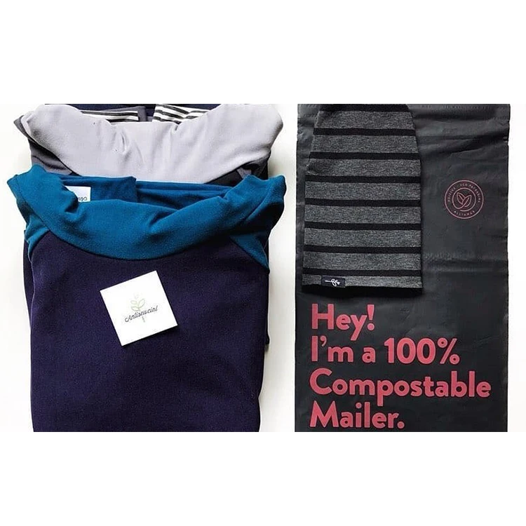
Eco-friendly 100% Biodegradable Home Compost Mailer Industrial Compost Mailing Shipping Envelope Compostable Mailing Bag 