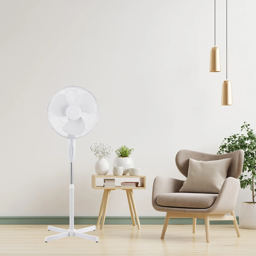 spare parts rechargeable motor 16inch solar stand fan with light