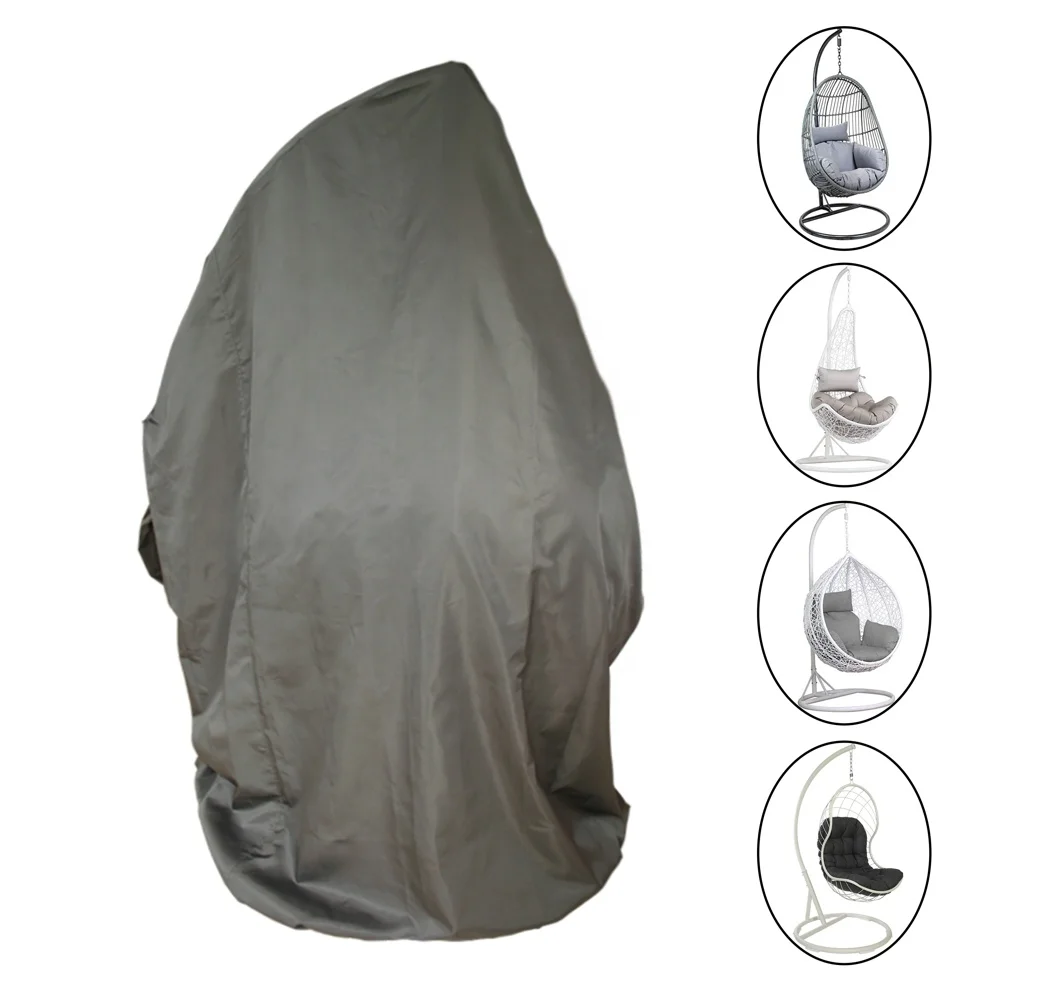 Egg Swing Chair Cover Garden Furniture Cover Waterproof Garden Lawn Chair Protector Furniture Accessory 216x185CM
