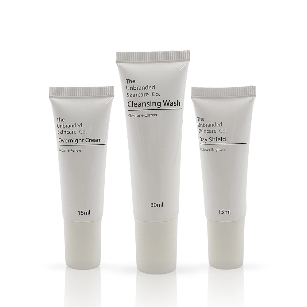 Factory Wholesale 10ml 15ml 20ml 30ml Face Cleansing Wash tube Plastic Skincare Empty Packaging for Cosmetic Day Night Cream