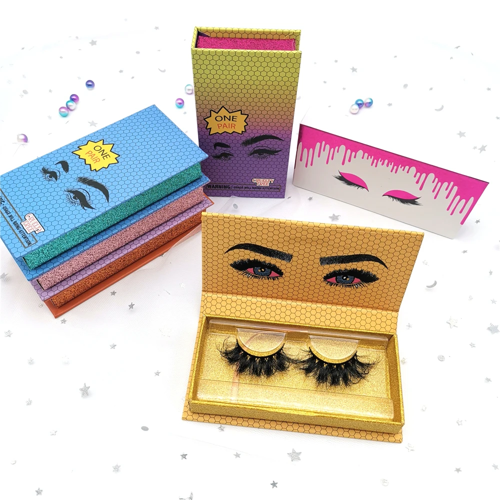 Vendor wholesale 25mm 3d mink eyelashes private label custom lash box container pill bottle eyelash