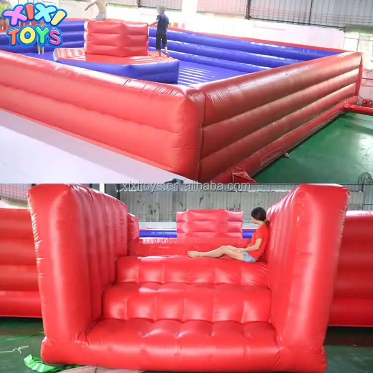 Amusement children plastic balls inflatable funland, inflatable slide with ball pit pool