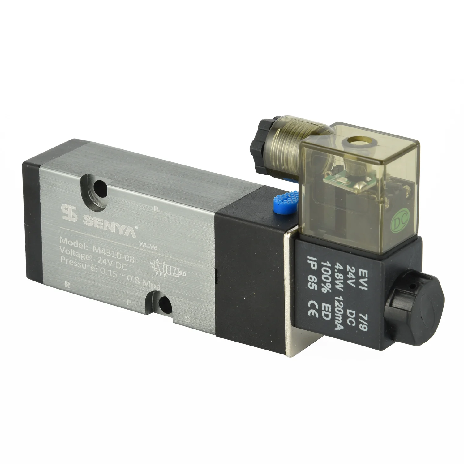 Электромагнитный направленный клапан серии OEM 4V220-08 220V 24V 12V 5/2Way Пневматический электромагнитный