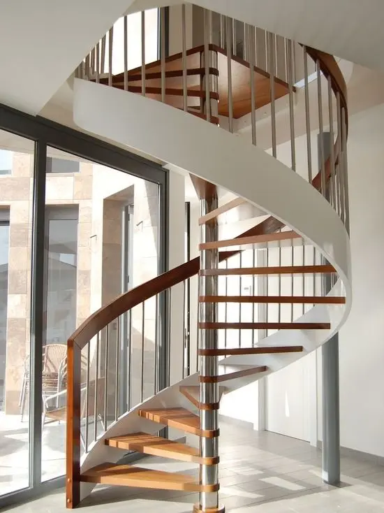 Attractive Design Hot Galvanized Carbon Steel Outdoor Spiral Stairs/Cast Iron Spiral Stair from Foshan Factory