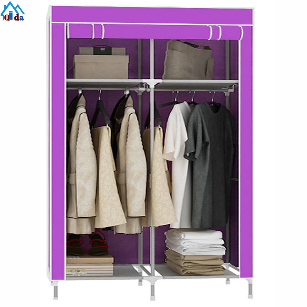 
Multi-purpose cloth armoire storage closet high quality cheap folding closet wardrobe 