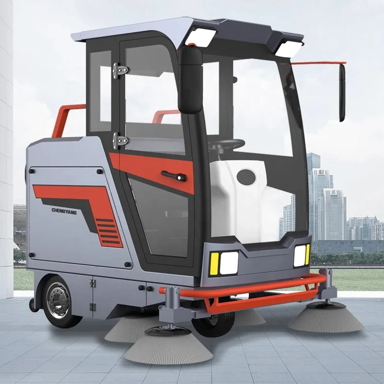 EVERLIFT High Efficiency Ride on Floor Cleaning Sweeping Machine Street Road Vacuum Sweeper