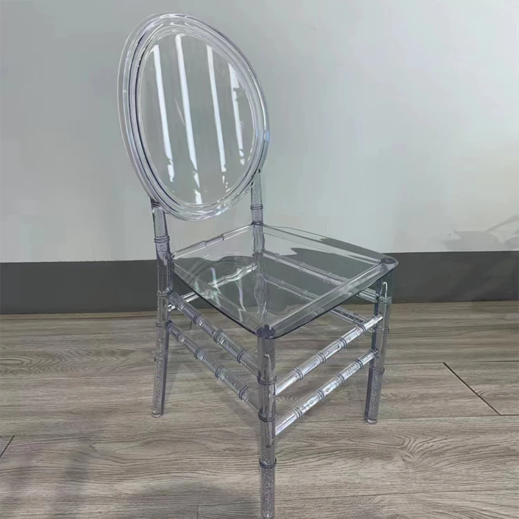 Hot Sale Factory Low Price Luxury Event Rental clear Wedding Chair Acrylic Plastic Ghost Chair for Events