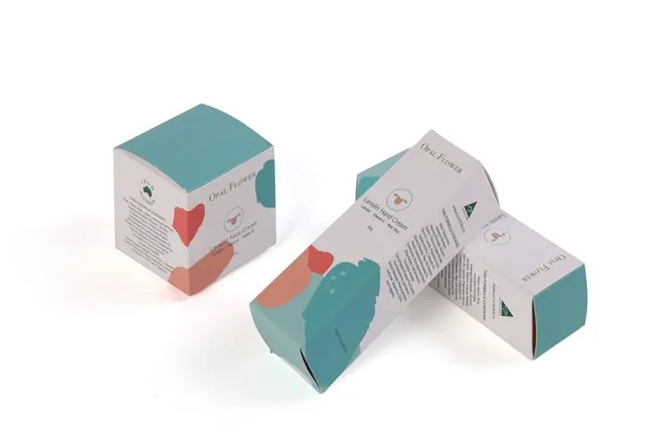 Custom Matte Laminated Printed Cosmetic Paper Box Skin Care Product Packaging Box