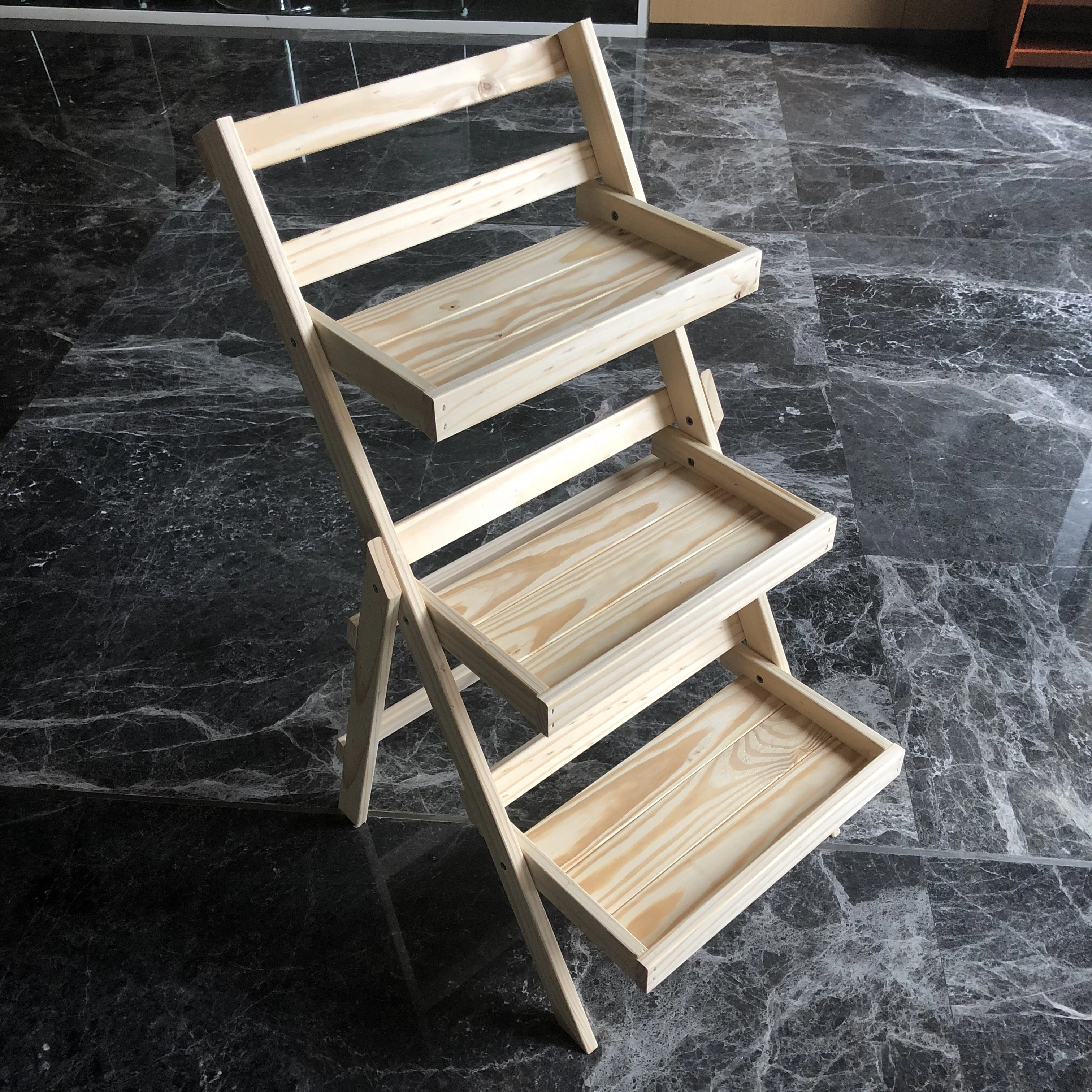 wooden flower  plant pot stand/shelf/rack