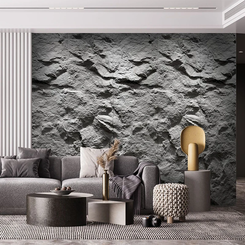 Pu stone panels Faux Artificial rock stone wall panel stone veneer waterproof exterior wall decor