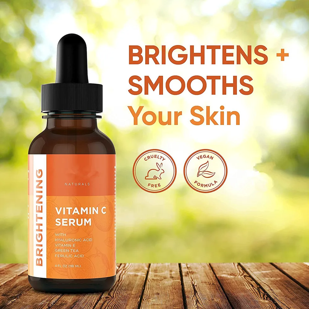 Private Label Hypoallergenic Antioxidant Anti Aging Hyaluronic Acid Vitamin C  Face Serum