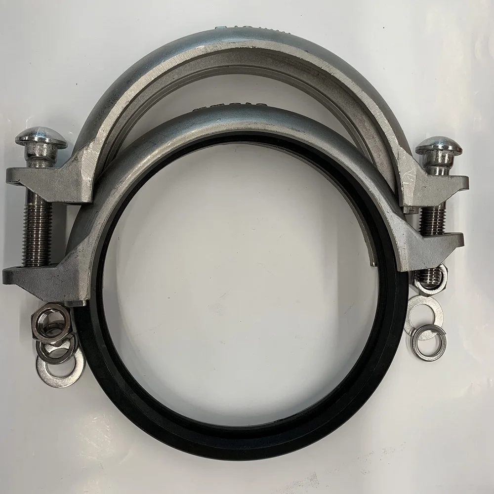 Dn150 Stainless Steel Grooved Coupling with 304 Bolts and Nuts