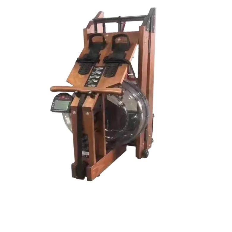 Fashion foldable solid wood water resistance  rowing machine commercial water resistance rower