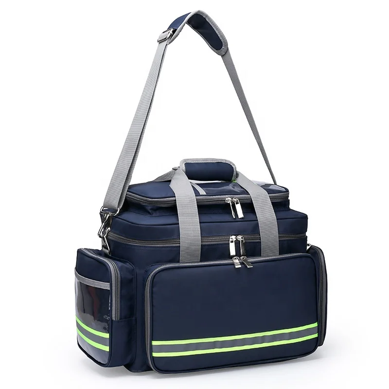 Portable handbag nurse oxygen fire rescue first aid kit empty large bag backpack medical sac overdose packaging for midwifery