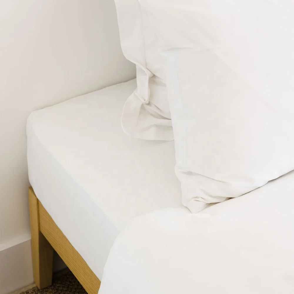 Белое постельное белье TC, набор постельного белья из 100% хлопка, Комплект постельного белья