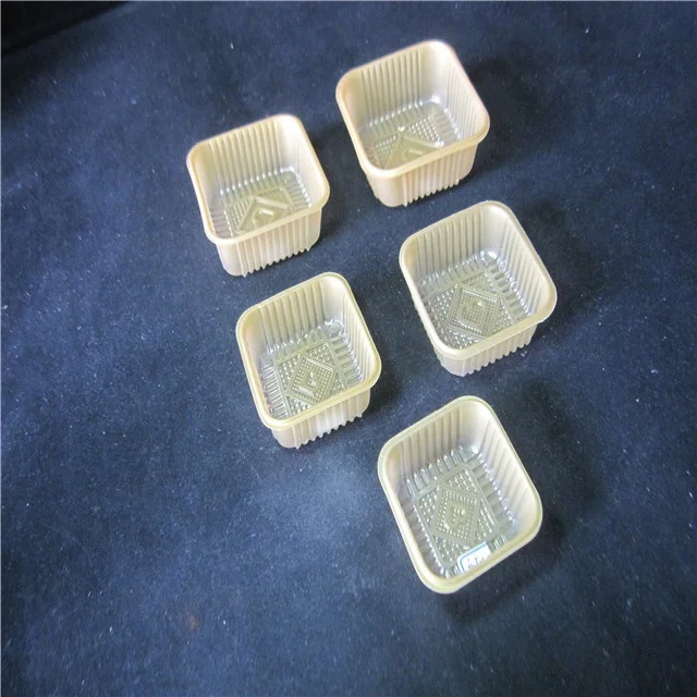 disposable  gold  PP Plastic  blister mooncake tray